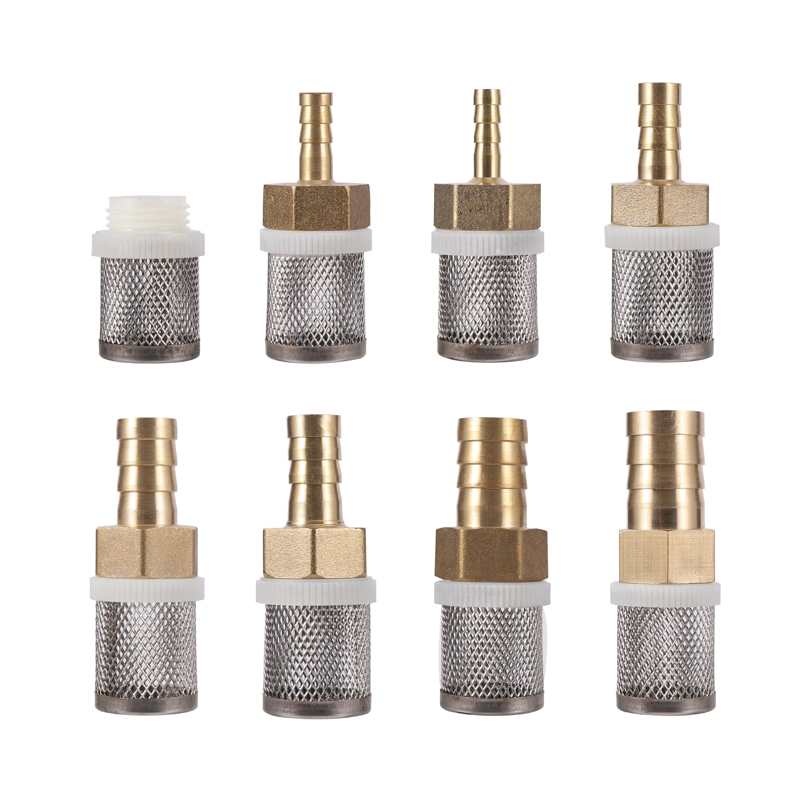 6-19 mm stainless steel mesh filter Protect pipe filter for garden irrigation pump Brass mesh filter for water cleaning