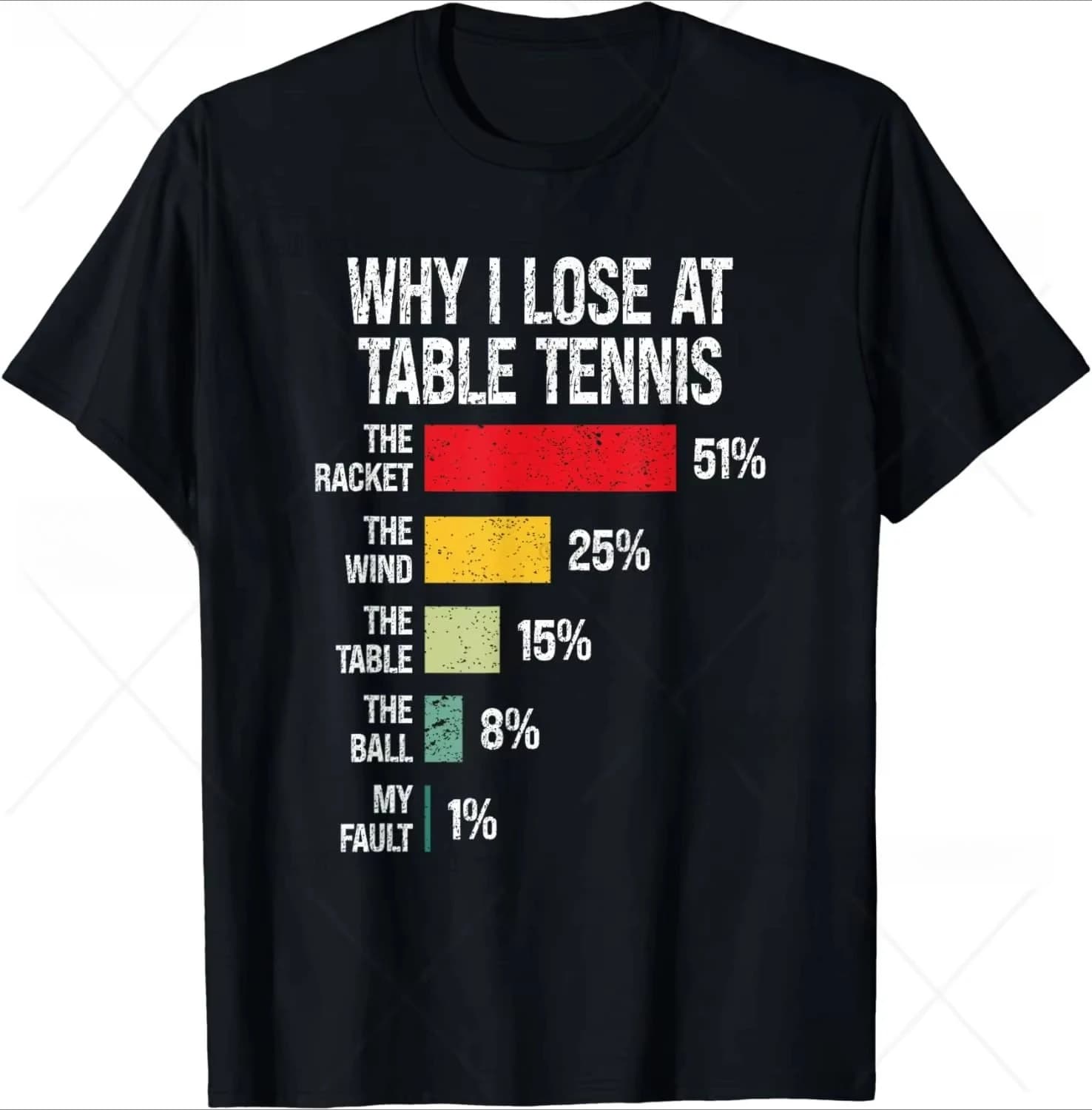 Why I Lose At Table Tennis Funny Table Tennis Player T-Shirt Streetwear Men Clothing Tops Vintage 2026 New TShirt Ropa Hombre