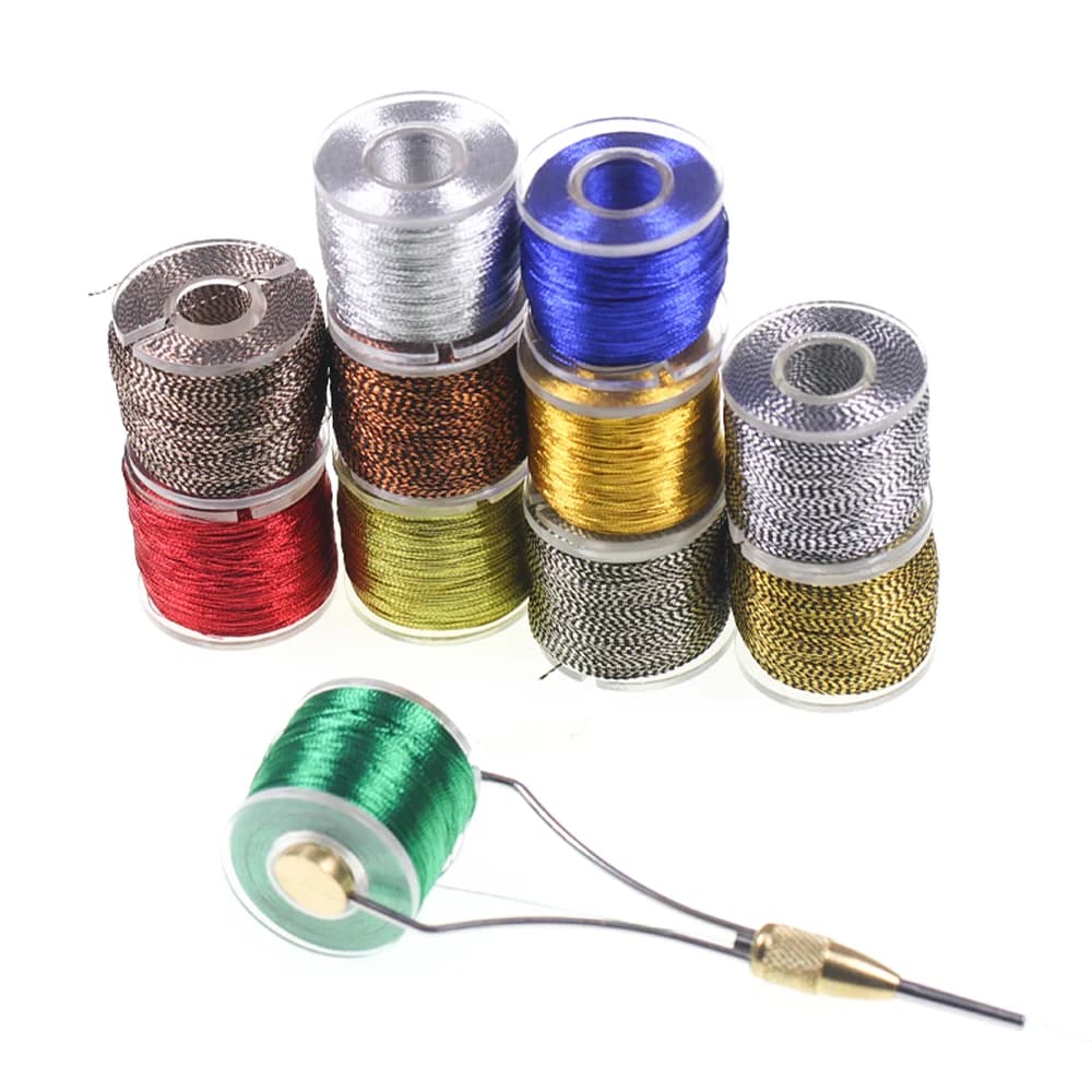 100 Yarn Metal Yarn for Construction Fishing Rods, Nylon Fiber for Spooling, Ring Repair Line Jig
