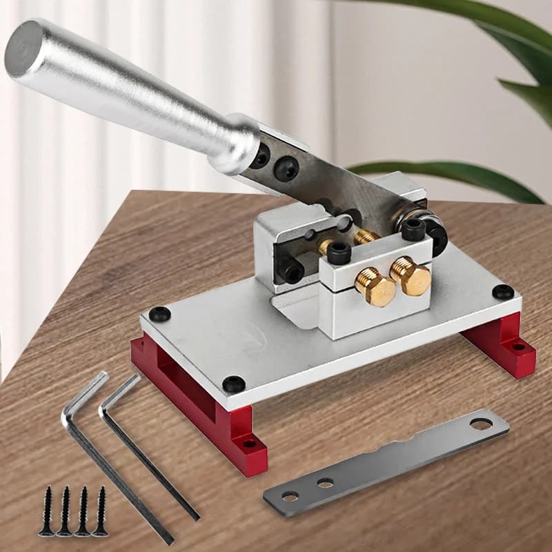Taglierina per posizionamento filo 4.6-6.1mm Posizionamento preciso a doppio foro Forbici per filo idraulico Set di coltelli per posizionamento filo di piombo con scatola