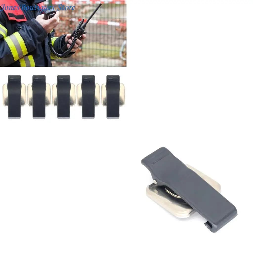 Altoparlanti portatili Microfoni Radio bidirezionale Microfono Batteria Clip da cintura Morsetto per PMNN4440 Migliorare W8KE