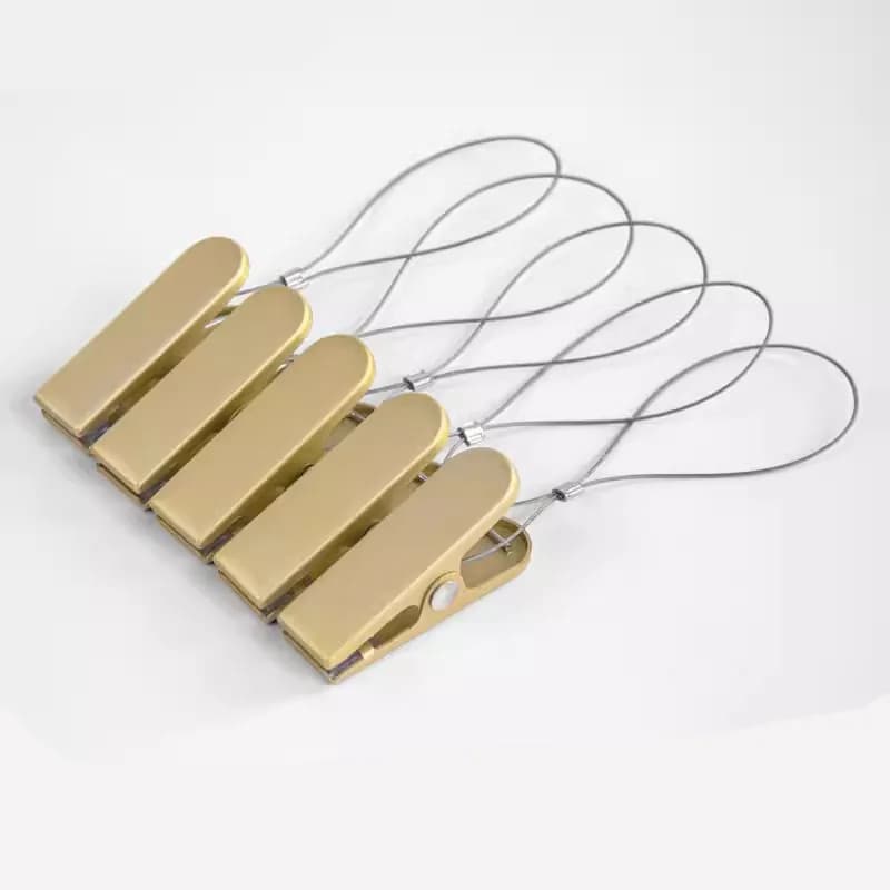 5 pezzi mollette per vestiti mollette in lega di alluminio asciugamani per asciugare calzini abbigliamento morsetto copriletto grucce clip per stendibiancheria