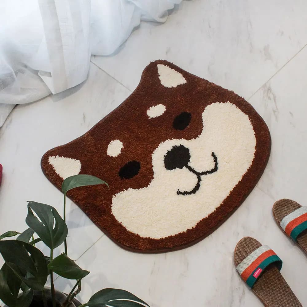 Tappetino da Bagno a Forma di Gatto, Morbido Tappeto Antiscivolo per Vasca, Zerbino Decorativo per Casa, Cameretta Bambini e Asilo Nido