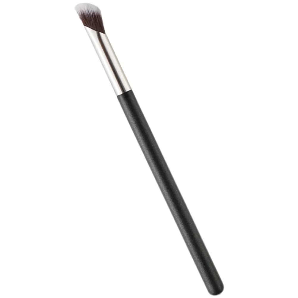Pennello Correttore Angolato Piatto con Manico Confortevole, Pennello Professionale per Trucco Sotto gli Occhi, Applicazione di Correttore in Crema o in Polvere