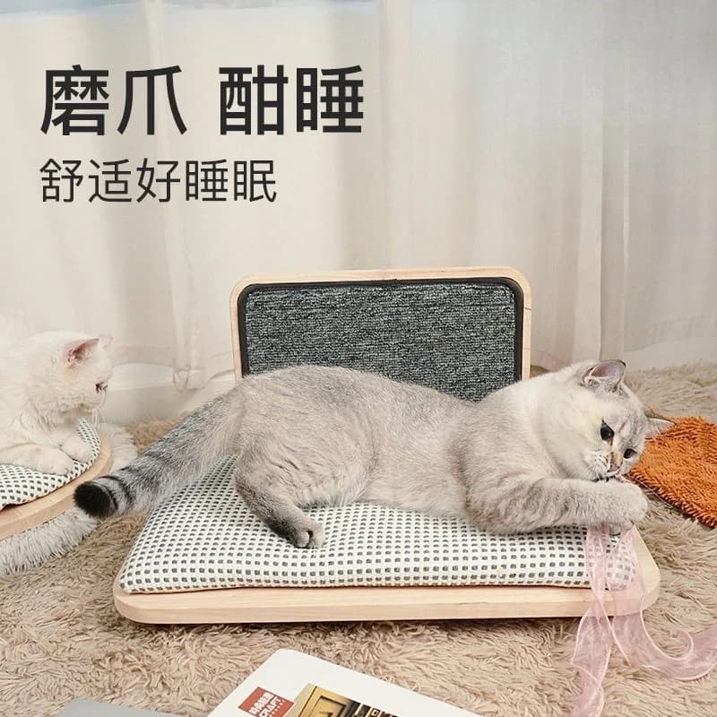 Letto per gatti in legno massello Il legno massello non occupa un'area di letto laterale con lettiera Universale in tutte le stagioni Rimovibile e