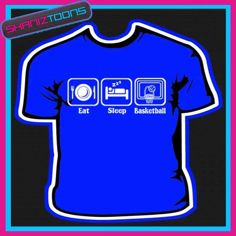 EAT SLEEP PLAY BASKETBALL PLAYER TEAM TSHIRT