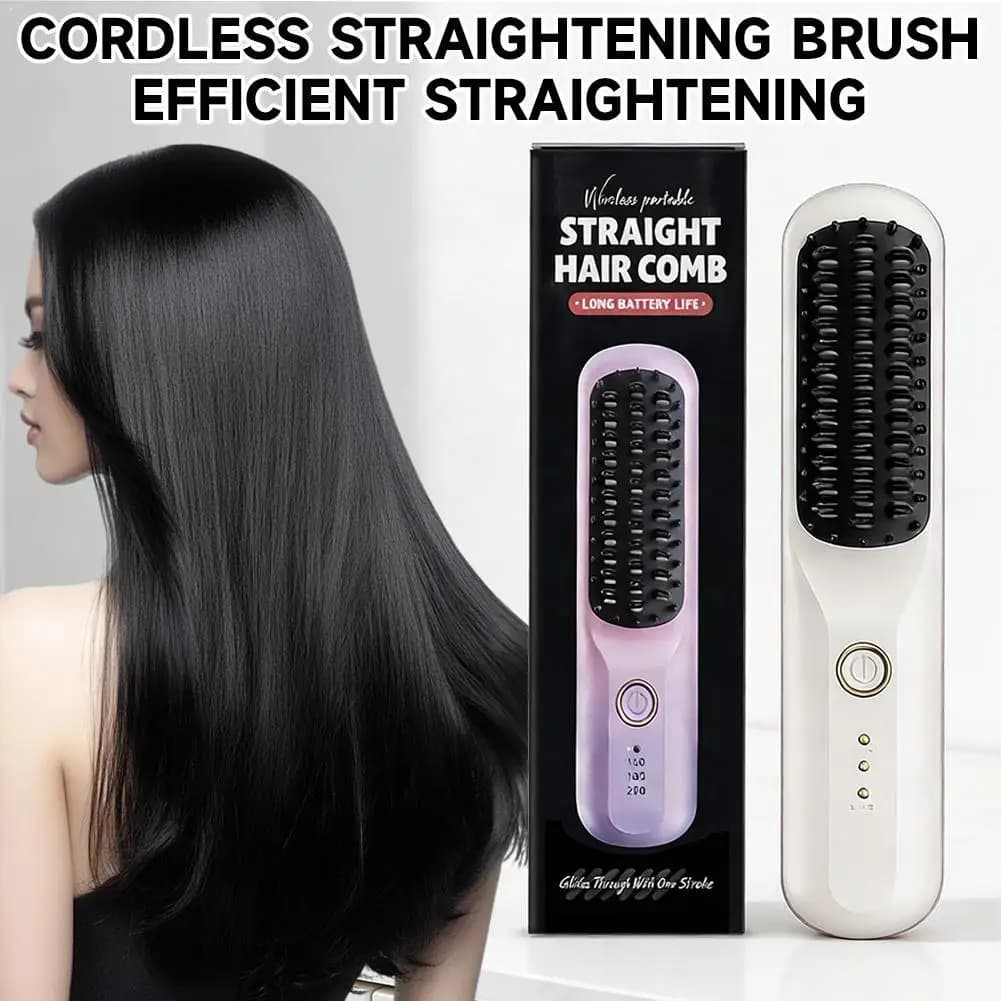 USB Portable Rechargeable Wireless Licing Brush with 3 Precise Temperatures up to 160°C ° C 180 ° C 200 ° Smooth Brush C