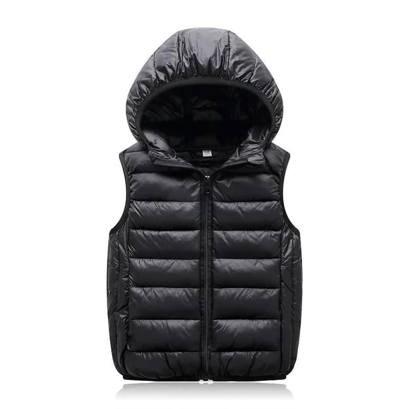OLEKID Autunno Inverno Bambini Gilet Con Cappuccio Ragazzo Giacca Senza Maniche 2-12 Anni Capretto Adolescente Capispalla Bambino Bambino Gilet