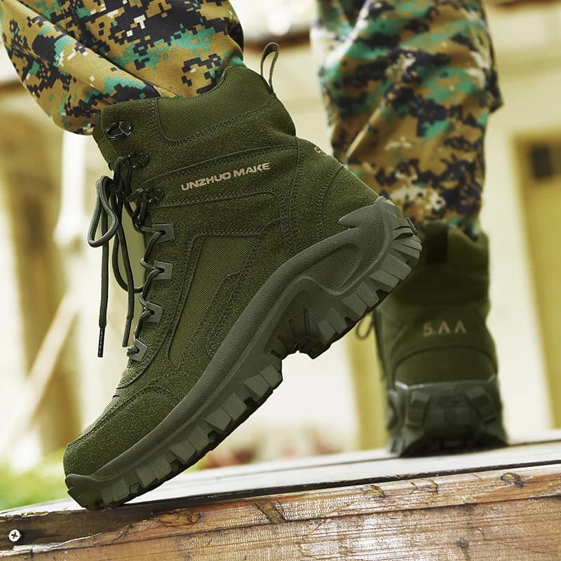 Scarpe da Trekking da Uomo, Resistenti all'Usura, per Sport all'Aperto, Campeggio, Pesca, Antiscivolo, con Suola Rinforzata Antiperforazione