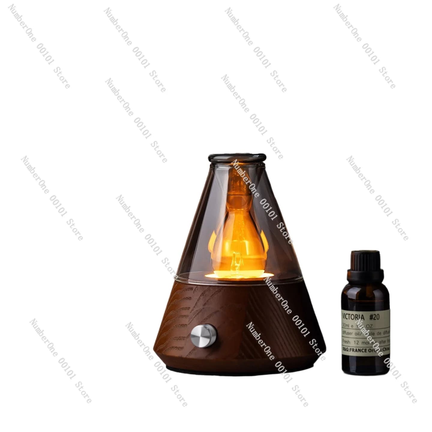Wooden Aromatherapy Diffuser Waterless Essential Oil Machine Retro Desktop Fragrance Device Bedroom Aromatherapy Gift Set