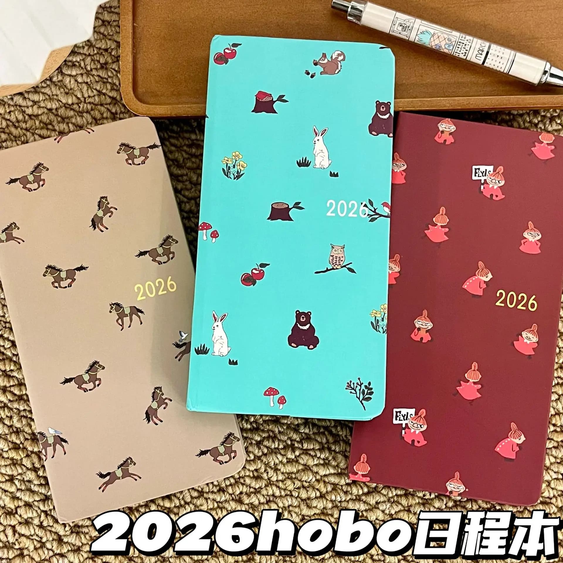 2026 NUOVO Planner A5 a tema animali: design carino della fauna selvatica con programma di studio e monitoraggio delle abitudini per gli studenti