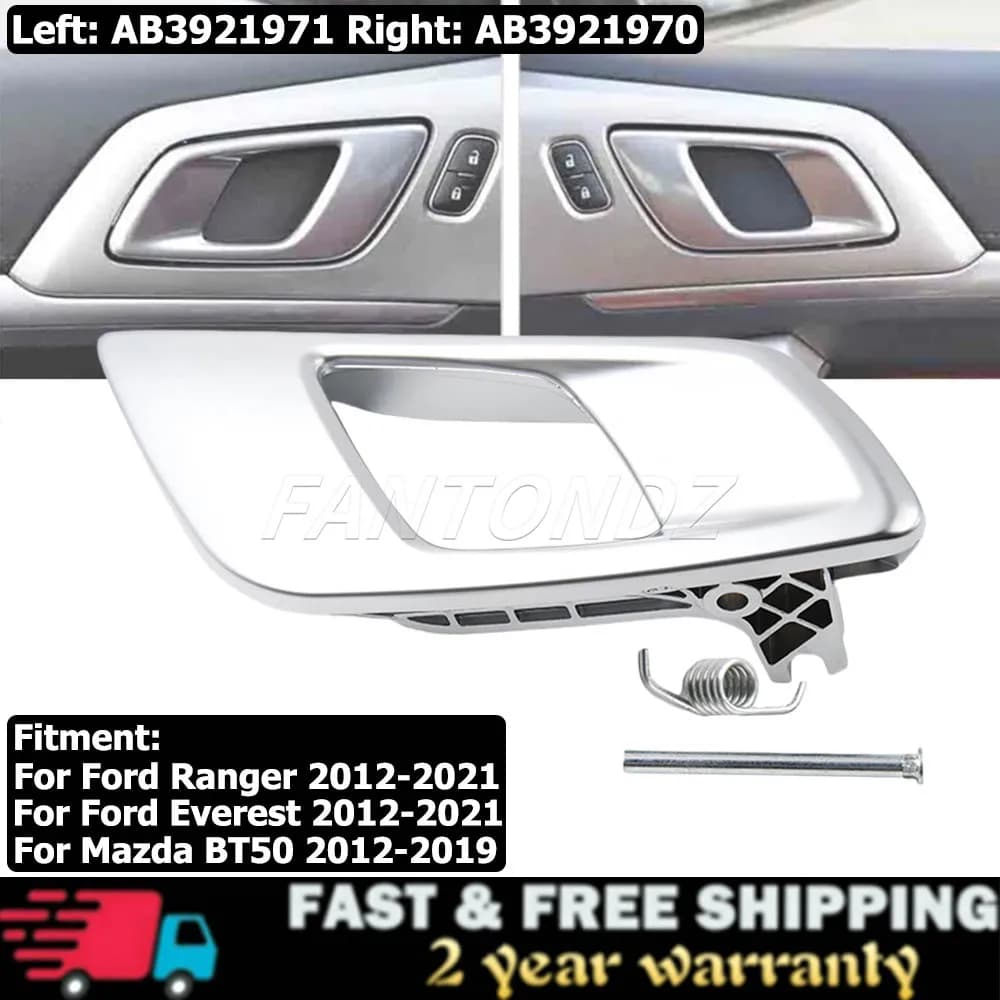 Maniglia per porta interna Sivler per Ford Ranger Everest 2015-2019 Mazda BT50 2012-2019 AB 3921971 AB 3921970