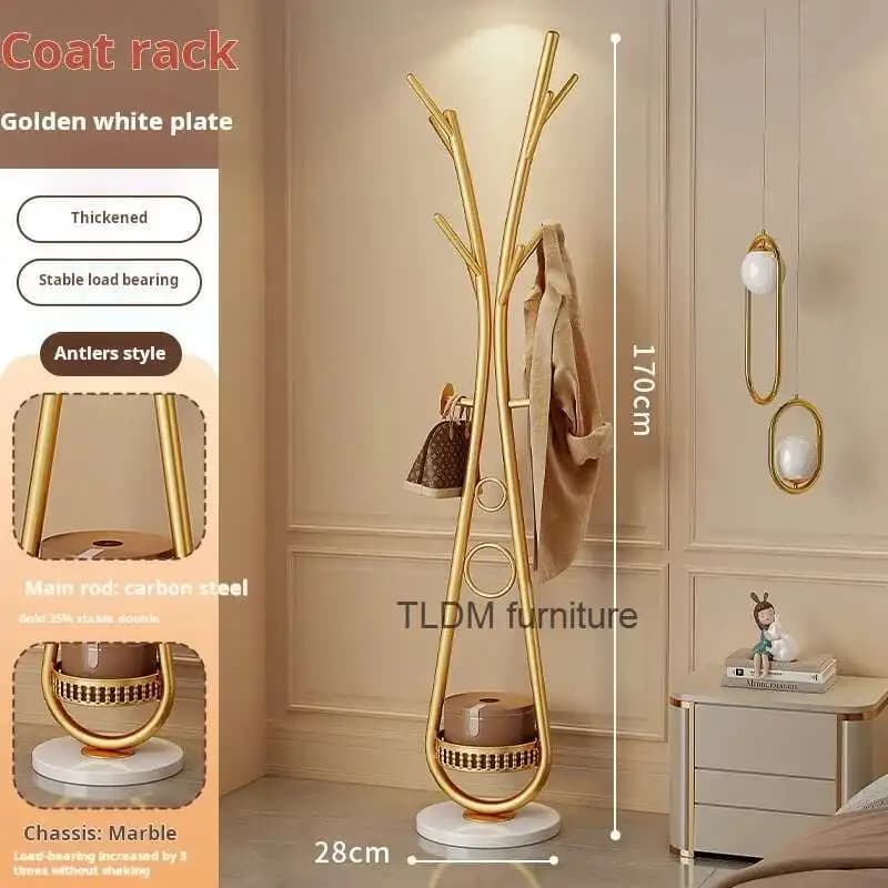 semplice appendiabiti da pavimento moderno soggiorno portaborse camera da letto verticale appendiabiti in marmo ingresso organizzatore di stoccaggio dei vestiti