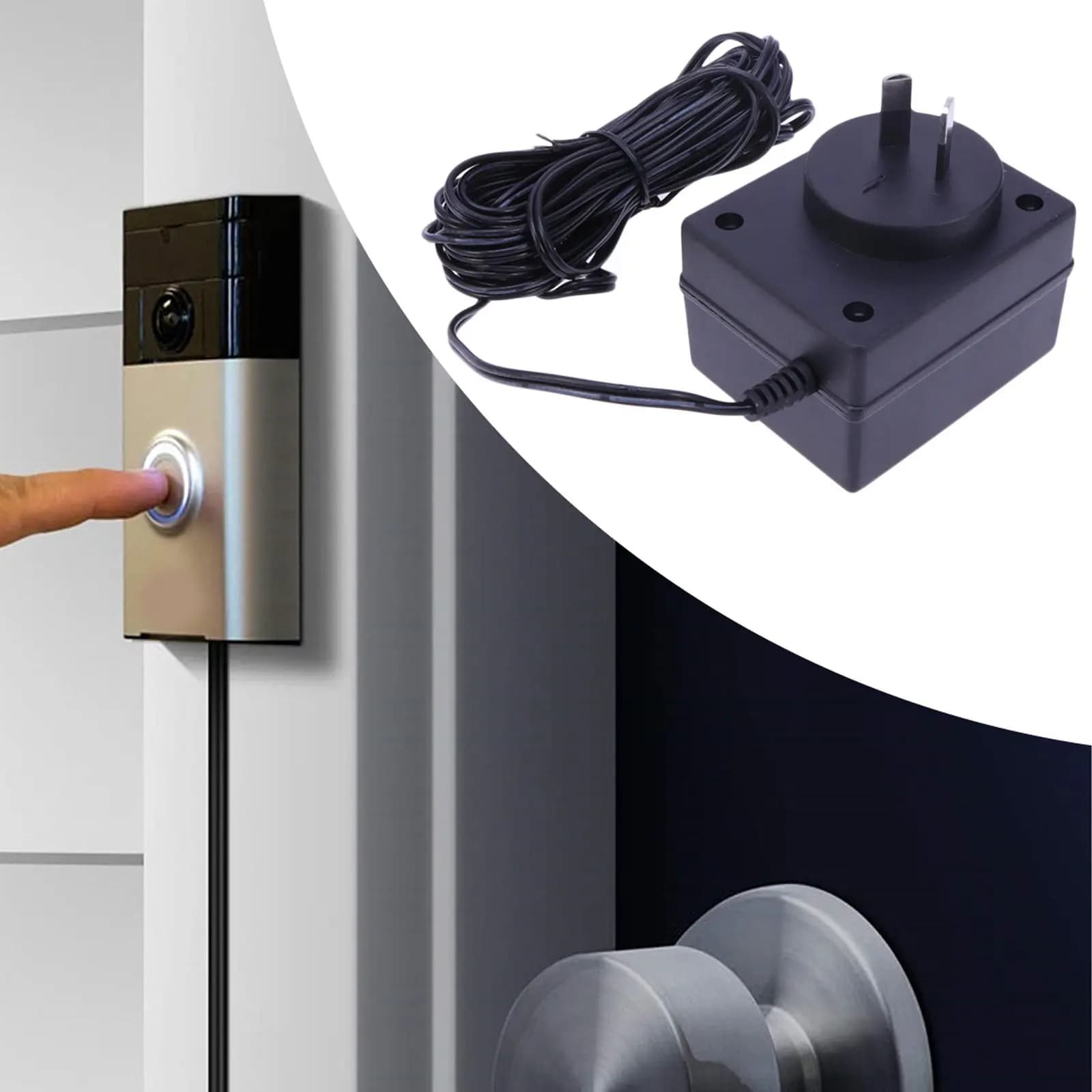 18V 500Ma 5M Power Adapter for WiFi Wireless Doorbell Camera Video Intercom High Quality Components Easy Installation Ac Motor