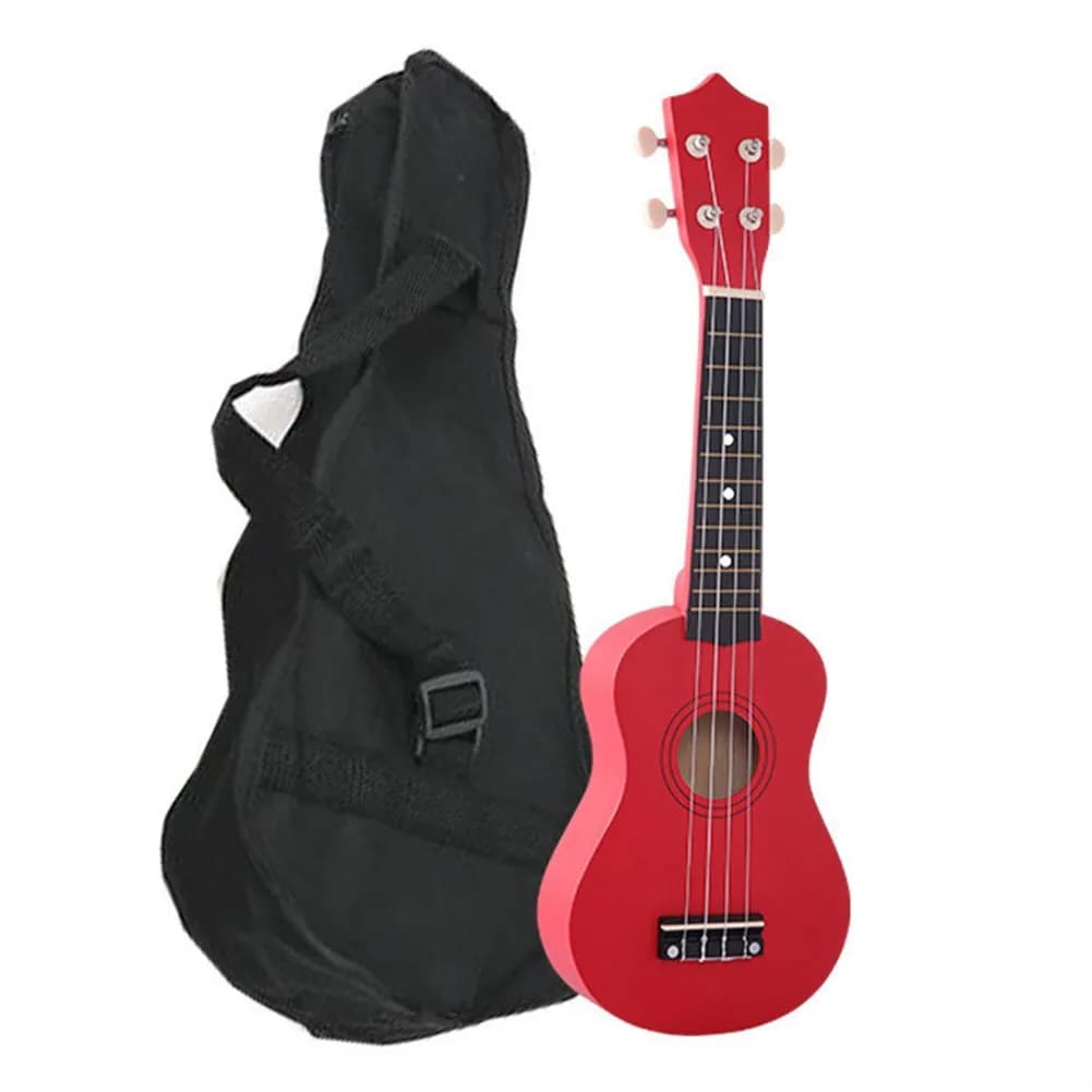 21 Inch Ukulele 4 Strings Beginners Musical Instruments With Protective Bag Pick String Guitar Hawaiian for mini Guitarra