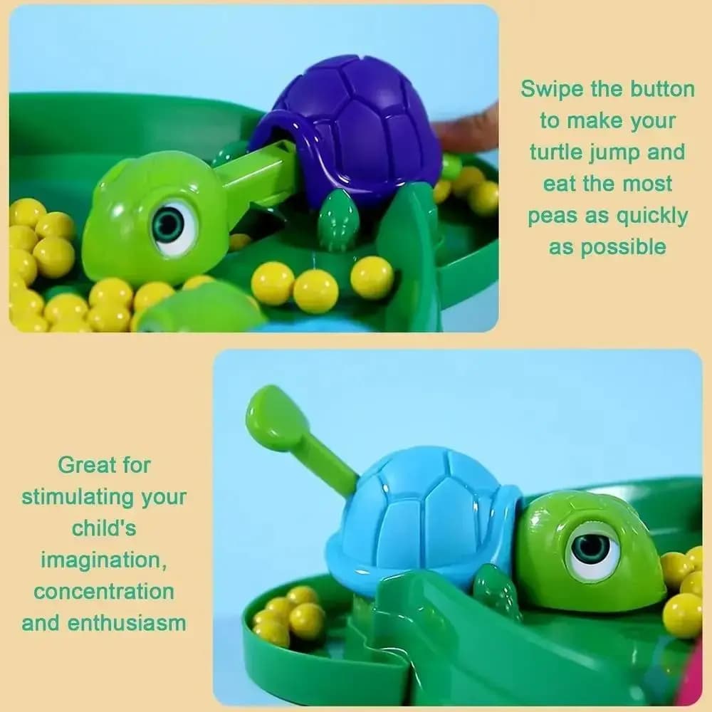 Gioco da Tavolo Tartarughe Mangiano Fagioli, Gioco Educativo Multigiocatore, Gioco da Tavolo Tartaruga Affamata, Divertente Gioco Puzzle Portatile Interattivo