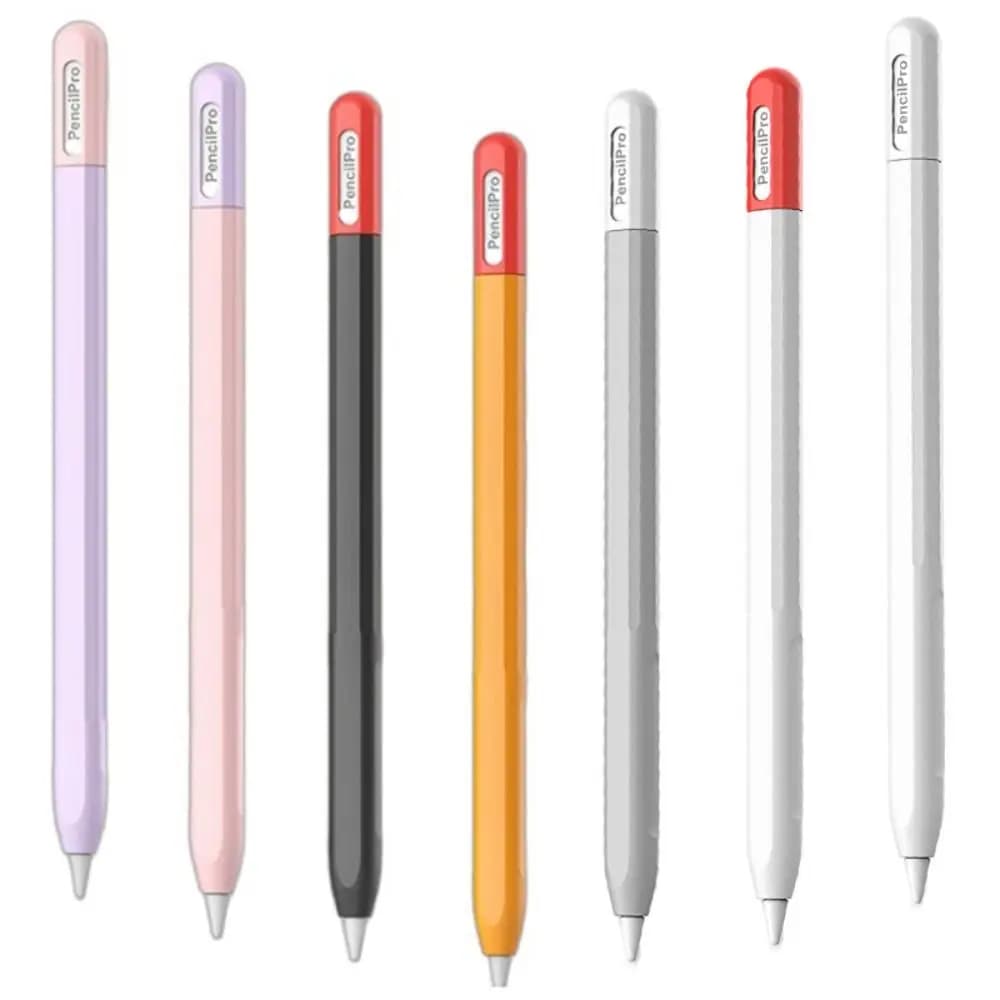 Silicone Tablet Pencil Case Anti Slip Shockproof Stylus Sleeve Ergonomic Waterproof Touch Screen Pen Cover for Apple Pencil Pro