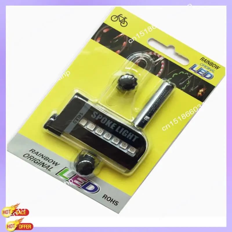 CLCU 14 RGB LED Ruota per bici Luce per raggi Luci di avvertimento per bicicletta LED impermeabile Neon Luce per pneumatici per bici Decorazione per cerchioni di biciclette