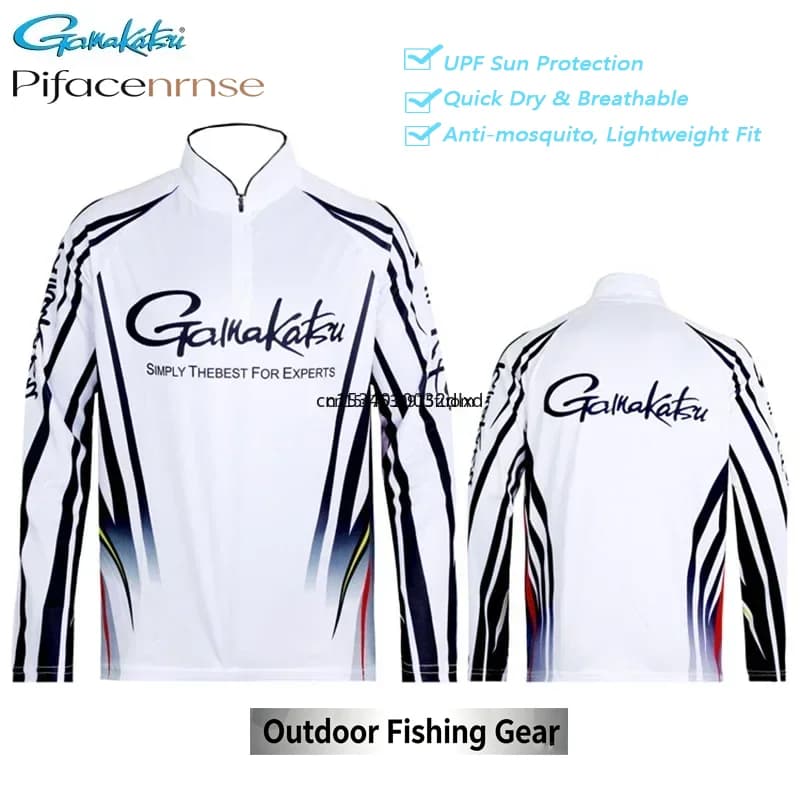 Long Sleeve Fishing Clothes Zippers Outdoor Sprots Sunscreen Breathable Ultrathin Summer Anti-UV Fishing Shirts