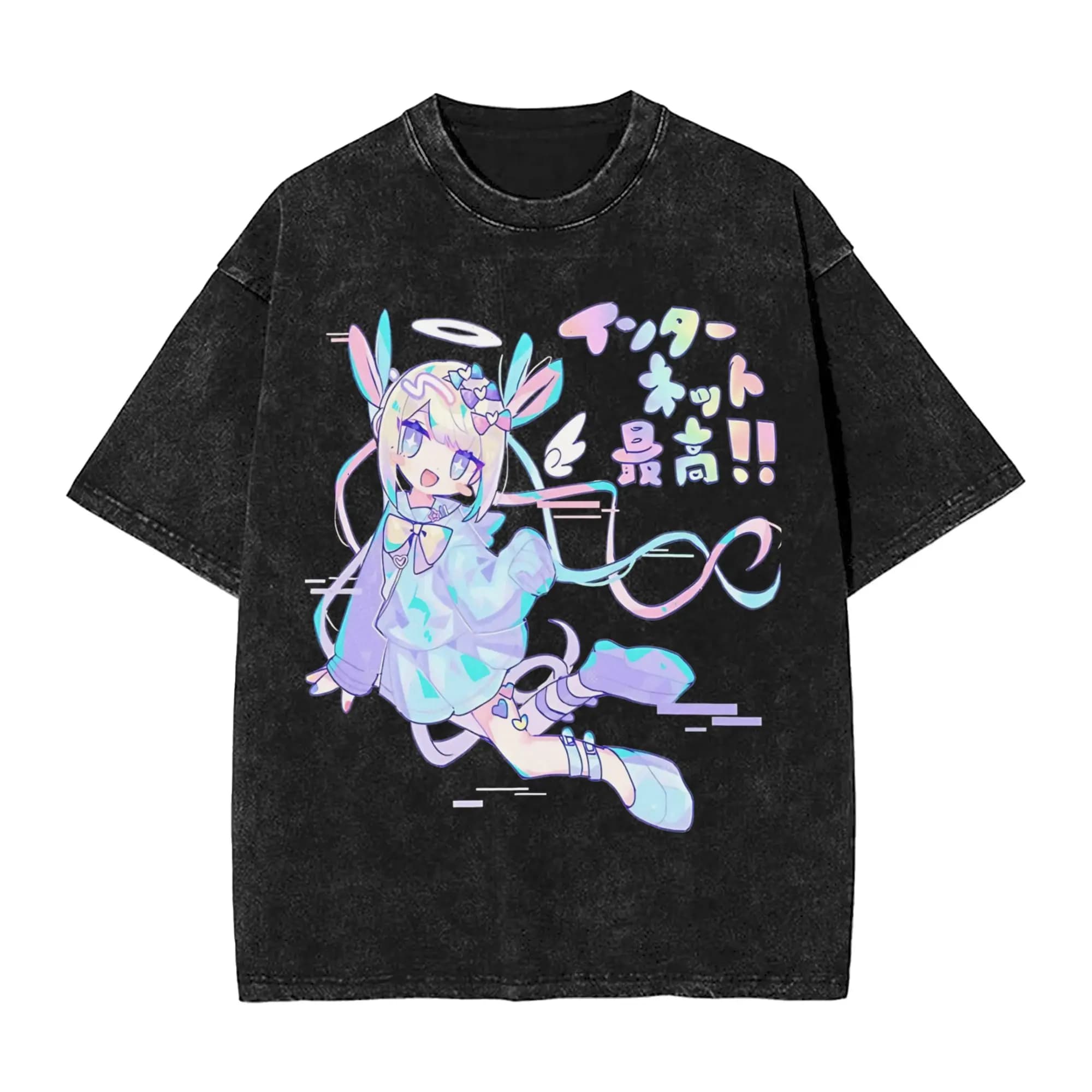 Men Kangel T Shirts Needy Streamer Overload Tees Summer Street Style Short Sleeve O Neck Harajuku Casual Tee Shirt Hot Sale