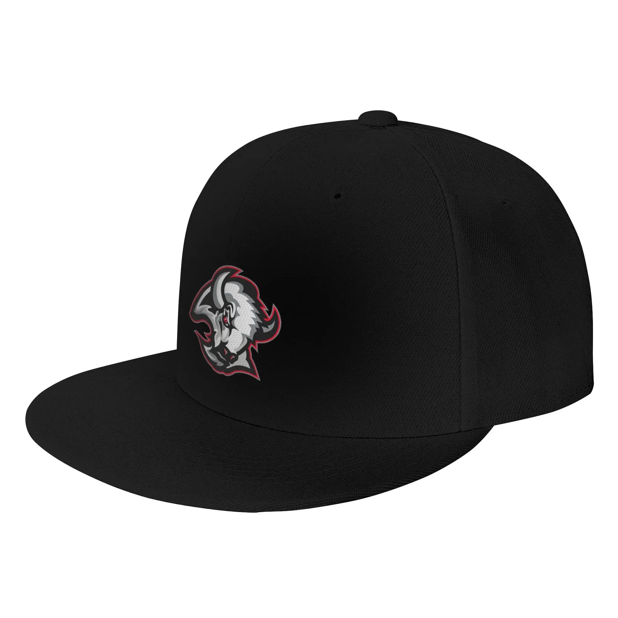 Fashion Buffalo Goat Head Flat Brim Sun Hat Children Hats For Men