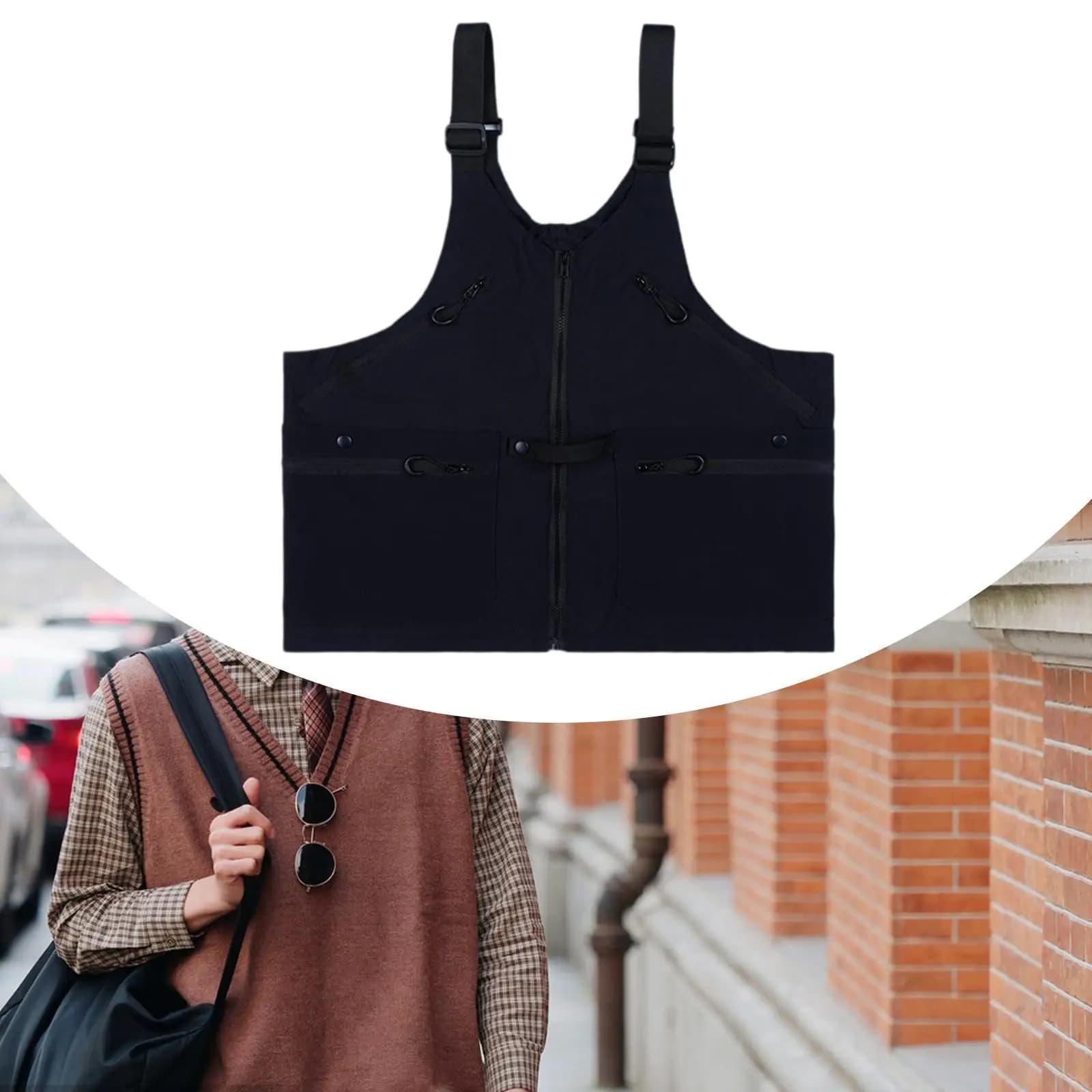 Outdoor Vest Men Women Multi Pocket Vest Accessories Lightweight Life Jacket for Rock Climbing Fishing