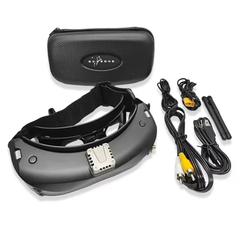 Occhiali FPV Skyzone Sky04X Pro OLED 5.8G 48Ch con Ricevitore Steadyview, DVR HD 1920X1080 e Head Tracker per Droni da Corsa e Aeromodelli RC