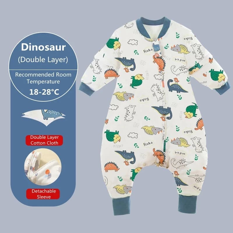 2023 uniform leg sleeping bags for children Cartoon with detachable sleeves for children's sleeping bag for boys and girls spring and summer