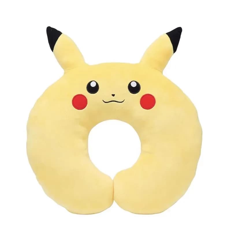 Pokemon giapponese Pokemon Around Cuscino da viaggio in peluche autentico Pikachu Cuscino a forma di U