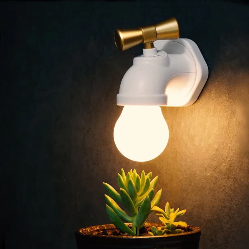Nuova lampada luce notturna rubinetto USB per la casa comodino ricaricabile arredamento camera sensore vocale luce touch creatività luce notturna a LED