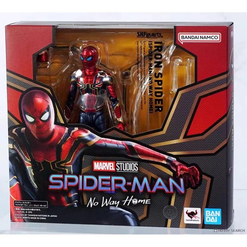 Bandai Original SHF Anime SPIDER-MAN Kit modello Action Figure Giocattoli per bambini Regalo da collezione Decorazione desktop Bambole
