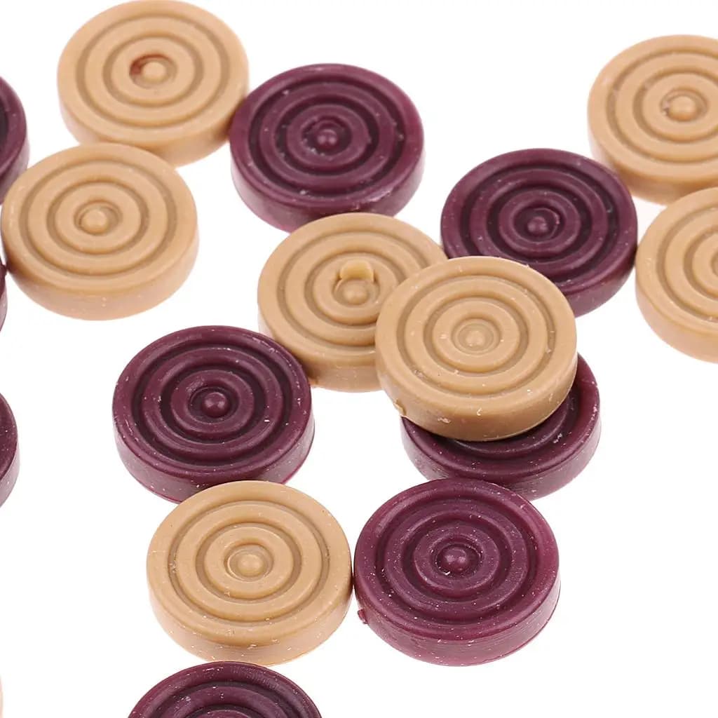 Set di Pezzi per Giochi da Tavolo 15mm in Plastica Multiuso per Backgammon, Dama e Feste