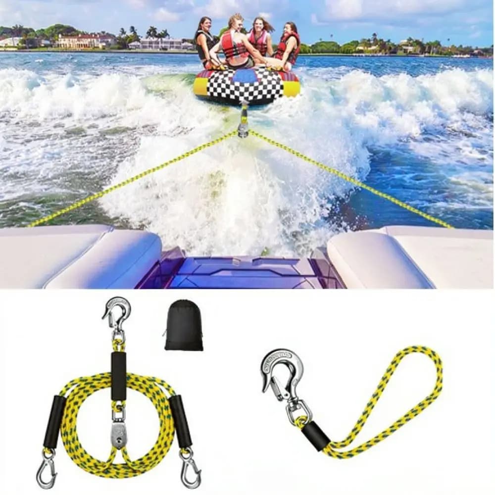 Heavy Duty Marine Towing Connector Stainless Steel Rope For Kayak Waterskiing Inflatable Raft Quick Release Pulling Tether