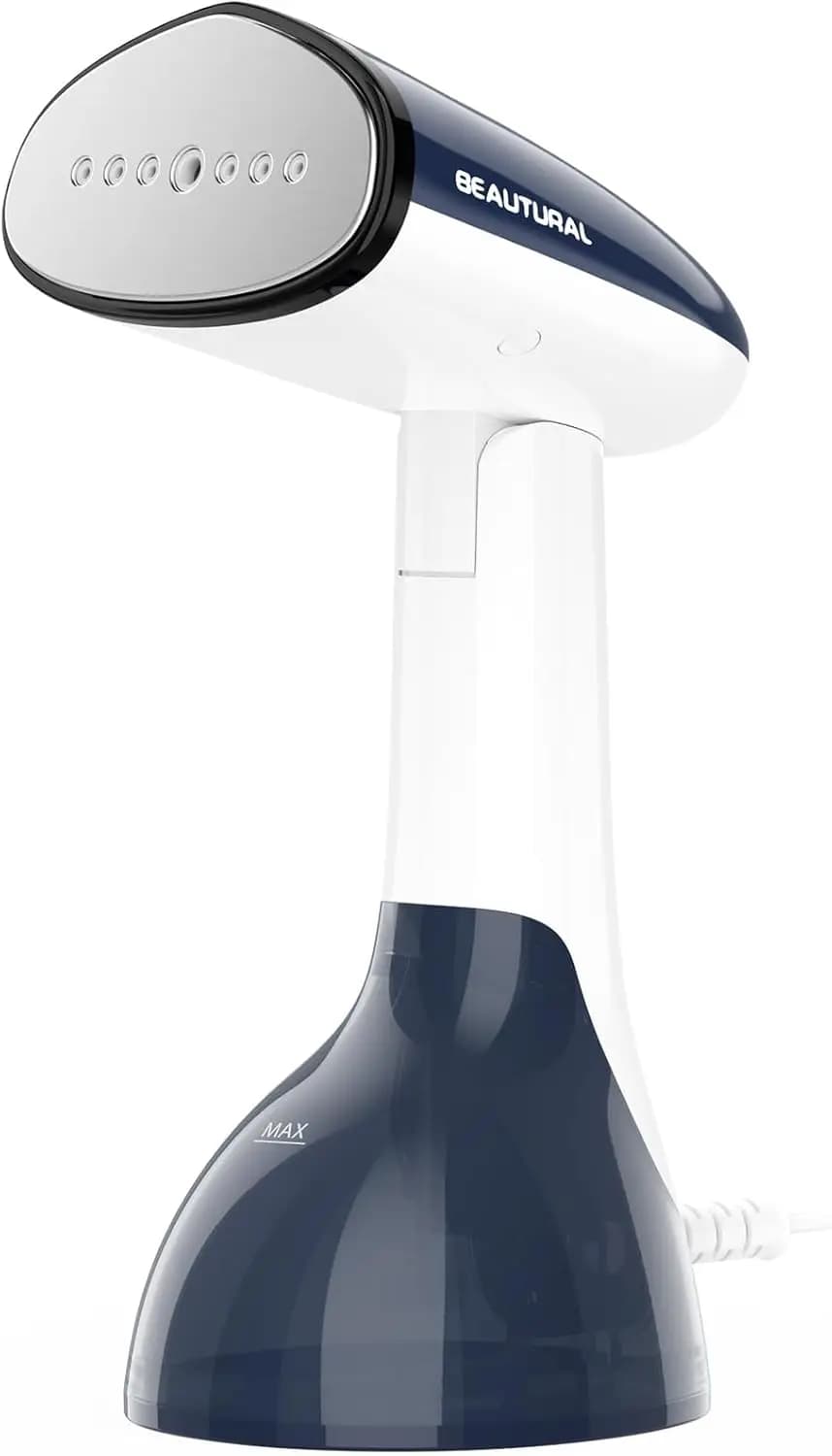 Vaporiera portatile portatile per vestiti, riscaldamento rapido in 35 secondi, grande serbatoio dell'acqua staccabile, rimuove le rughe del tessuto