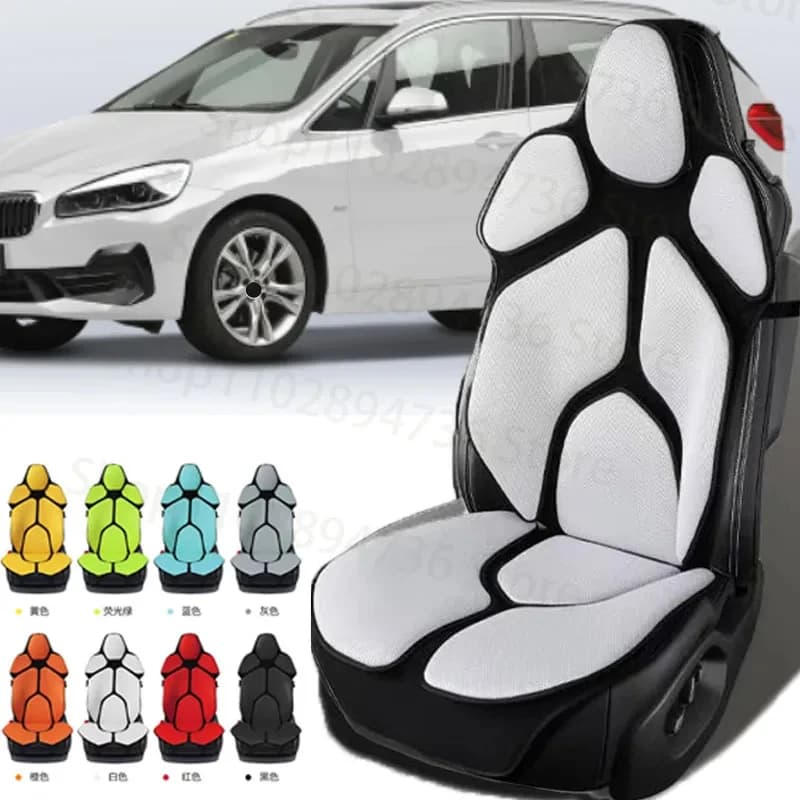 FOR BMW 2 Series F10 F11 F22 Cushion Car Seat Chair Back Mesh Lumbar Back Brace Massage Back Pad Support Home Office Accessories
