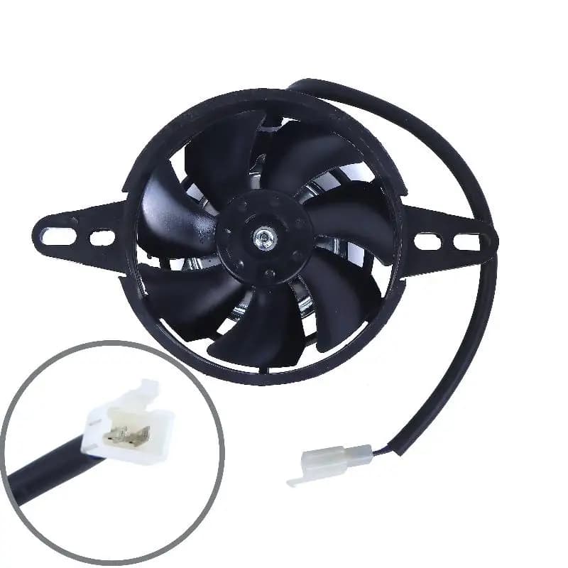 Ventola di Raffreddamento Elettrica per Radiatore e Olio 12V per ATV e Moto Fuoristrada Suzuki, Yamaha, Kawasaki 1 Pezzo