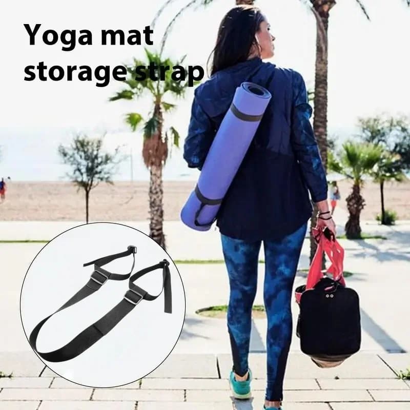 1Pcs Yoga Mat Strap Carrier Shoulder Adjustable Carry Belt for Camping Sleeping Bag Tent Mattress Accessories