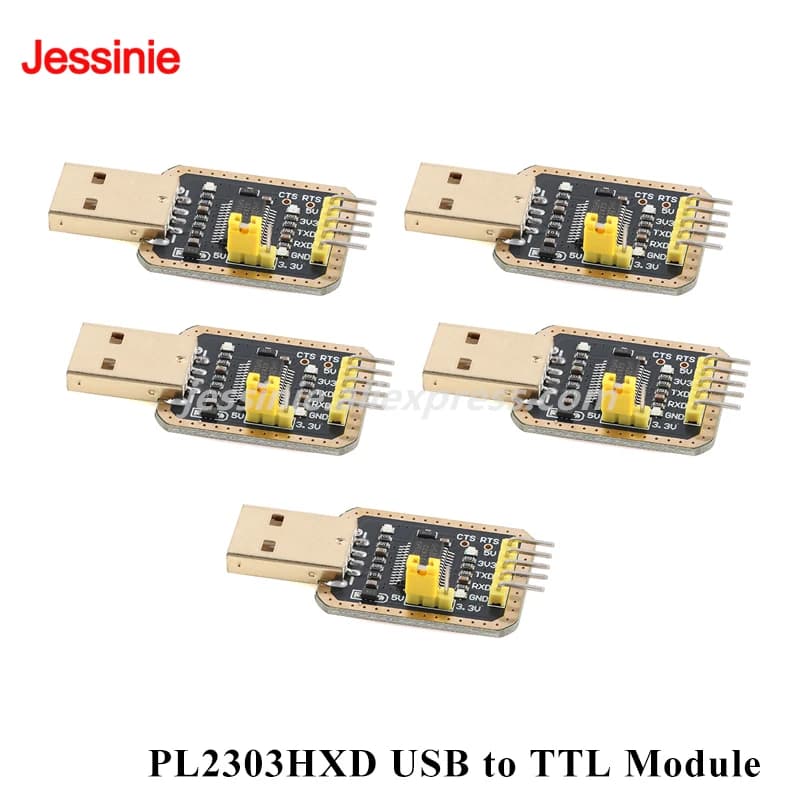 5 pz/1 pz PL2303HXD PL-2303HX Module USB Gold To TTL Update Flash Line Serial Door Edge STC Download Burner for Arduino