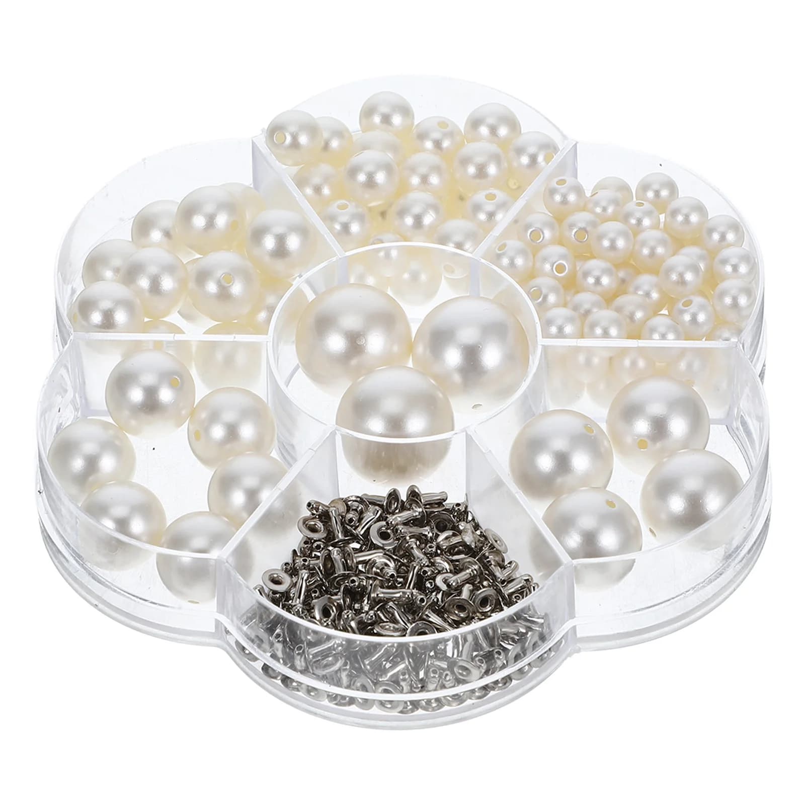 Perle Finte, Borchie e Piccole Perle Decorative per Progetti Fai-da-Te, Creazione di Gioielli, Braccialetti e Artigianato