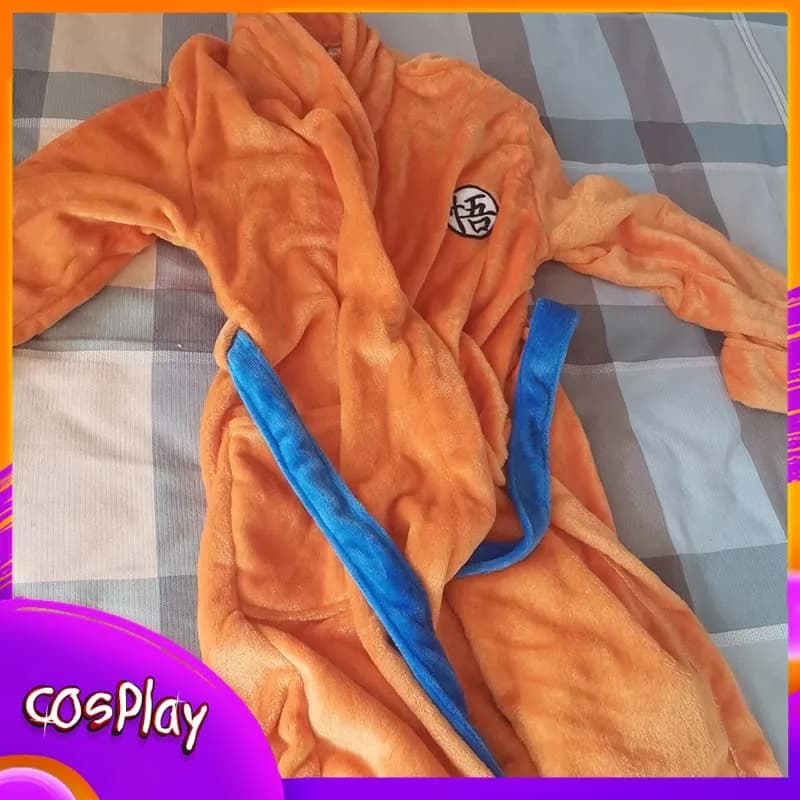 Dragon Ball Son Goku Accappatoio Anime Cartoon Morbido Allentato Caldo Pigiama Donna Uomo Abbigliamento per la Casa Puntelli Cosplay Regalo di Compleanno Per Adulti