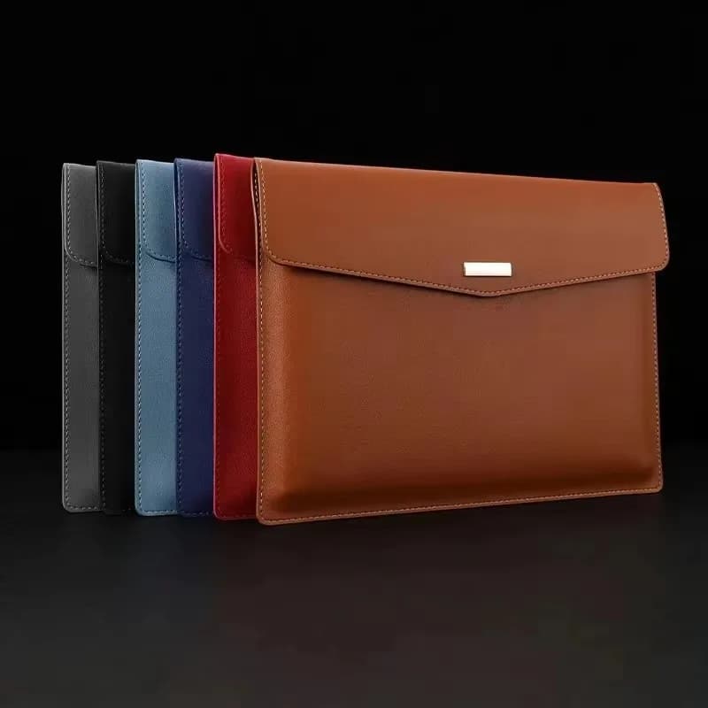 Borsa per documenti in pelle impermeabile A4 Valigetta da lavoro Cartella di file Documenti dati Organizzatore di carta Borsa di stoccaggio Cancelleria per ufficio scolastico