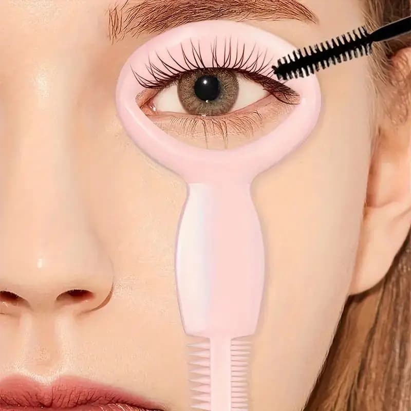 1 piece Pro Eyeliner Stencil Practical Kit: Easy to use mascara protection with comb and eyelash applicator tool for precision