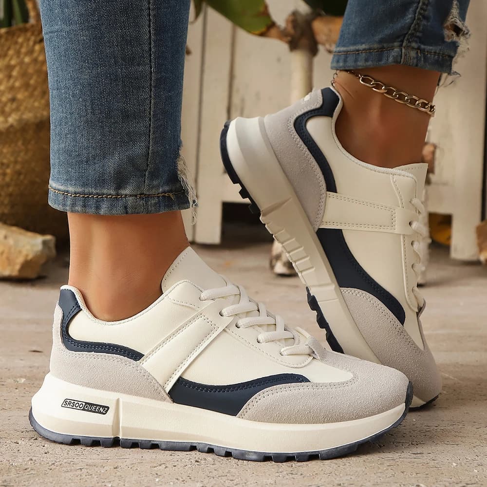 Scarpe da donna Scarpe in mesh traspirante Scarpe da ginnastica vulcanizzate casual da donna per scarpe da passeggio antiscivolo da donna