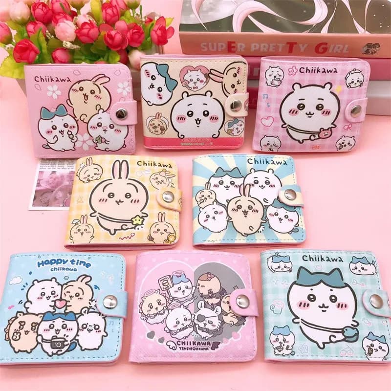 Chiikawa Wallet, Kawaii Usagi Hachiware Card Wallet, Wallet Storage Bag, Ins Korean Cartoon Anime Friend Birthday Gift