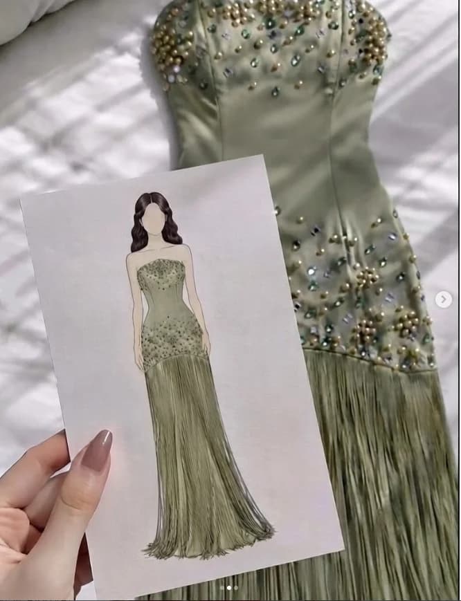 Green Strapless Mermaid Floor-Length Prom Gowns Formal Ball Gown with Tassels And Beading Women's Evening Dress Customized