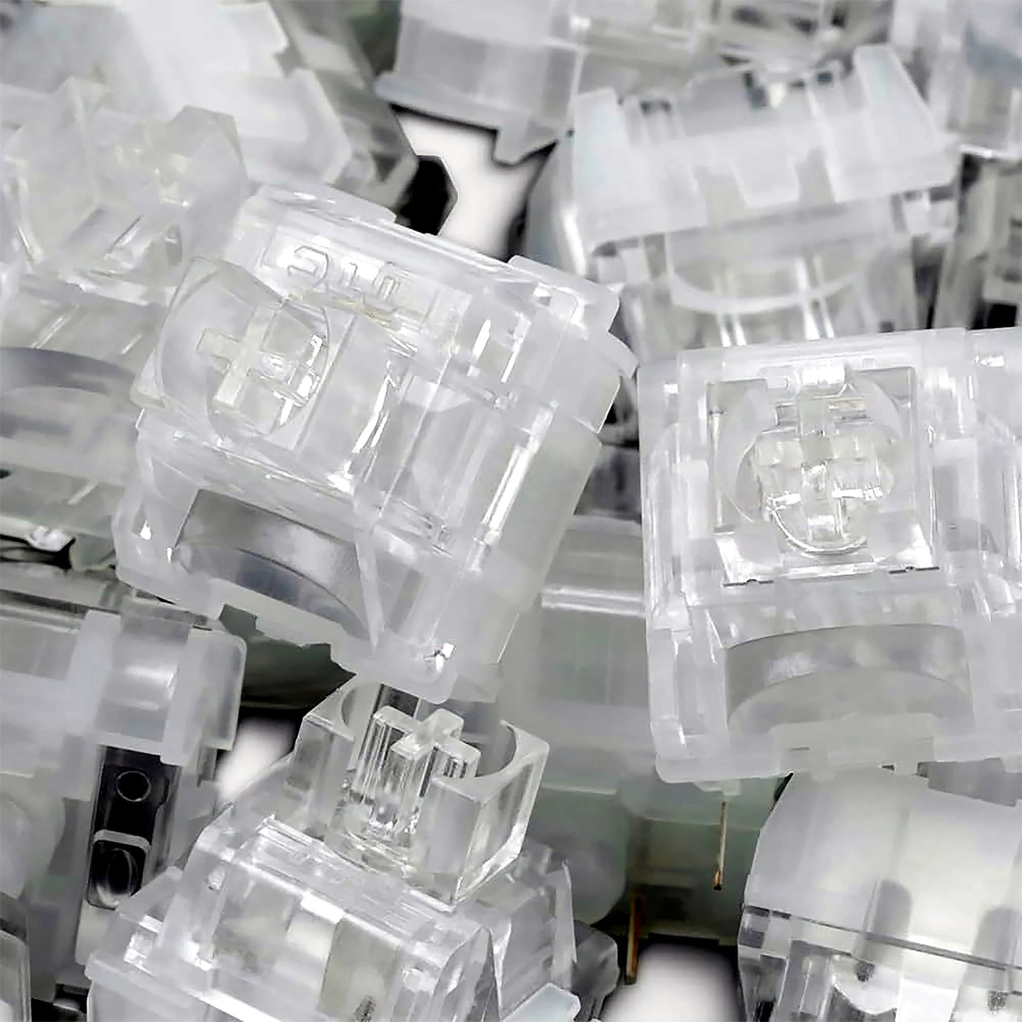 TTC Frozen V2 Silent Switch 39gf Linear Creamy Switches 3 Pins RGB Transparent Custom DIY For Gaming Mechanical Keyboard Gamer