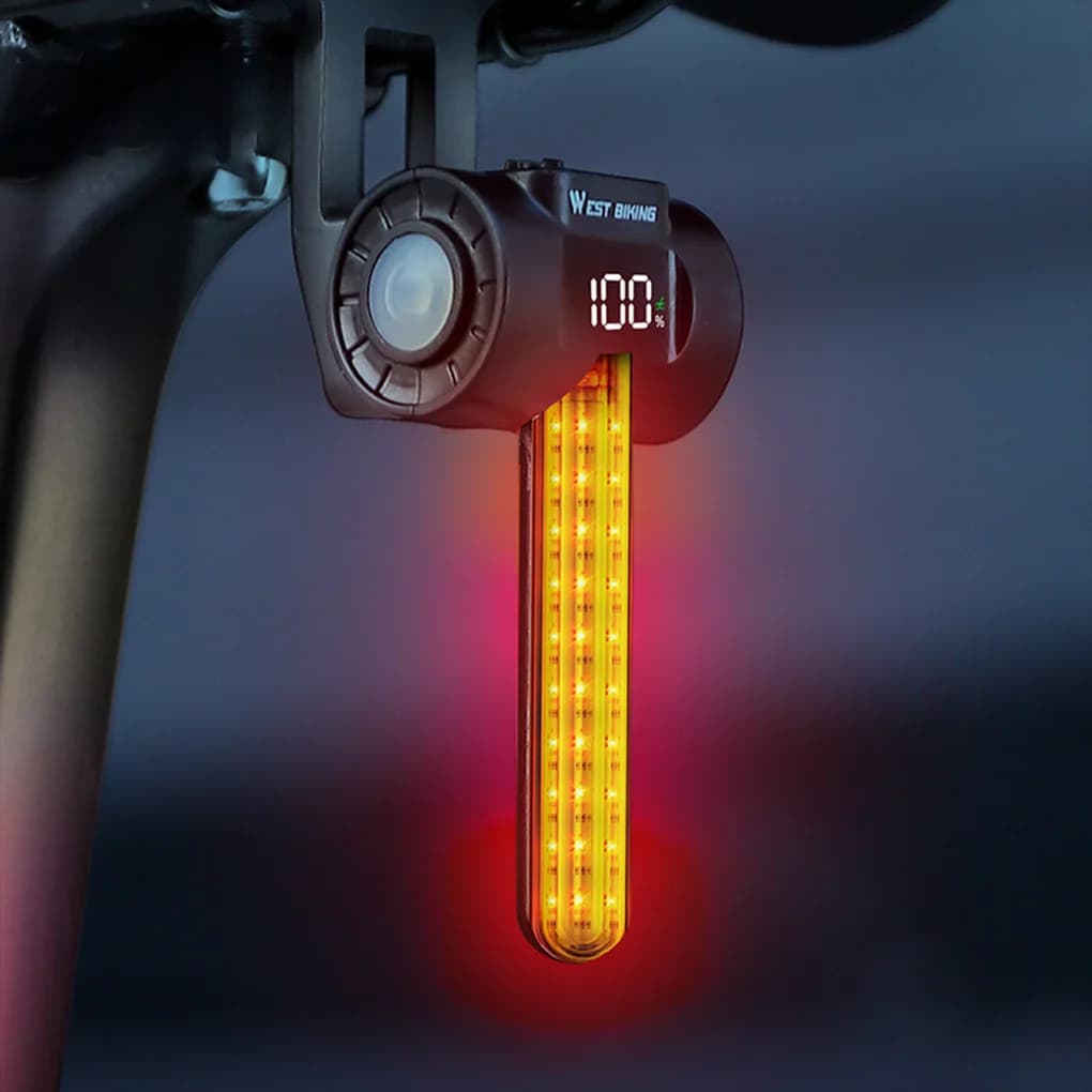 ABS Stay Safe On Bike Led Luci per bicicletta con tecnologia di rilevamento automatico Luce per bicicletta