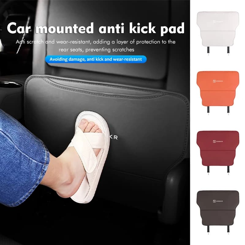 Car Seat Back Pocket Anti-Kick Cover Organizer Storage Bag For Zeekr For 001 009 X 003
