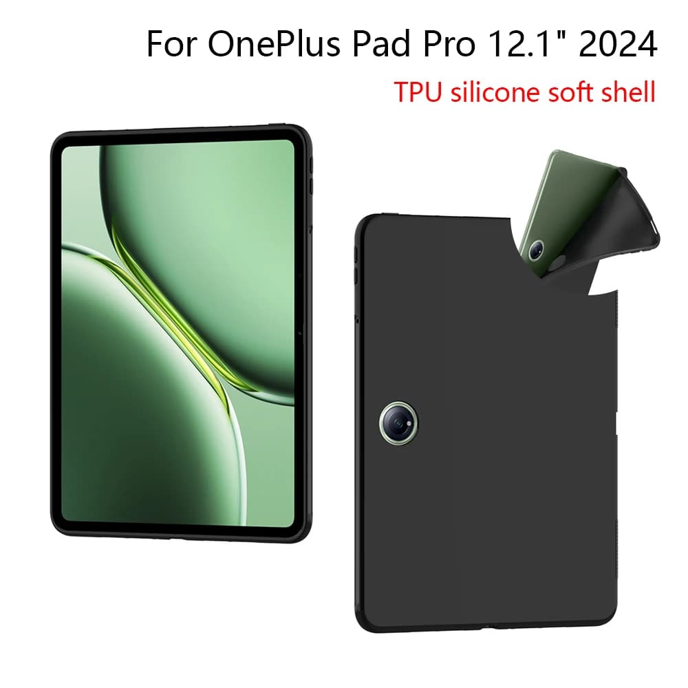 Custodia morbida per OnePlus Pad Pro 12.1 "custodia protettiva in silicone TPU per OnePlus Pad 2 12.1 pollici 2024 custodia protettiva posteriore per Tablet