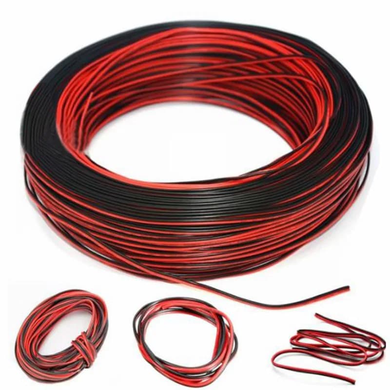 1 pcs 2pin 10m auto bike electric cable red/black connector for Low Votage single color Led Strip Light Bulb Lamp